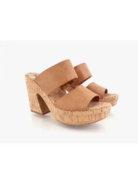 Korks Kork Ease Dezi Sandals Platform Brown Vegan Strappy Chunky Heel Size 11M